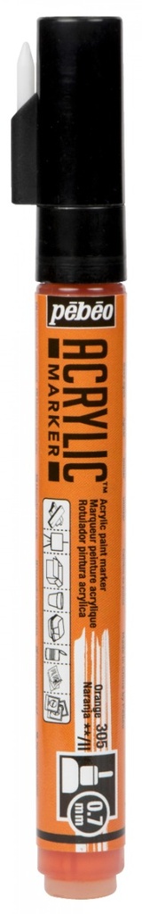 Marqueur Peinture Acrylique 0.7MM Orange - PEBEO