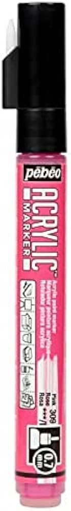 Marqueur Peinture Acrylique 0.7MM Rose - PEBEO