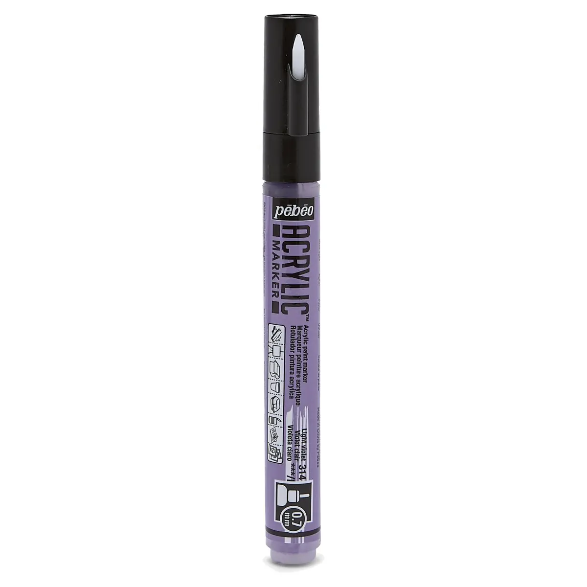 Marqueur Peinture Acrylique 0.7MM Violet Clair - PEBEO