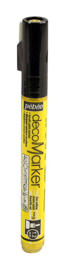 Marqueur Peinture DecoMarker 1.2MM Jaune - Pébéo