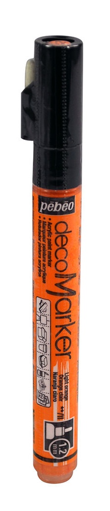 Marqueur Peinture DecoMarker 1.2MM Orange Clair - PEBEO