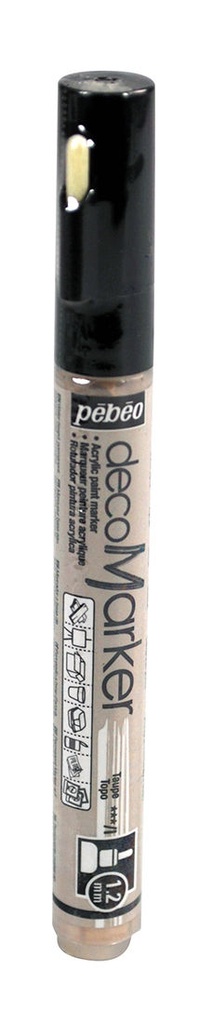 Marqueur Peinture DecoMarker 1.2MM Taupe - Pébéo