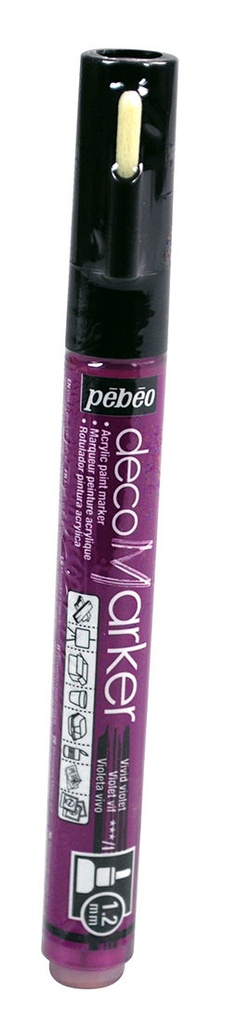 Marqueur Peinture DecoMarker 1.2MM Violet Vif - Pébéo