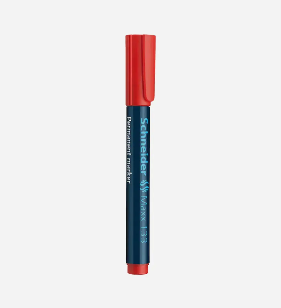 Marqueur Permanent Biseauté Maxx 133 Rouge - Schneider
