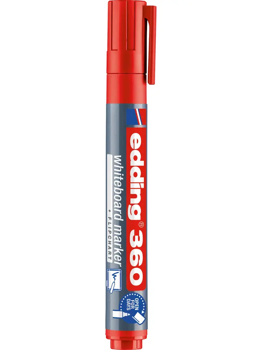 Marqueur pour Tableau Blanc 360 Rouge - EDDING