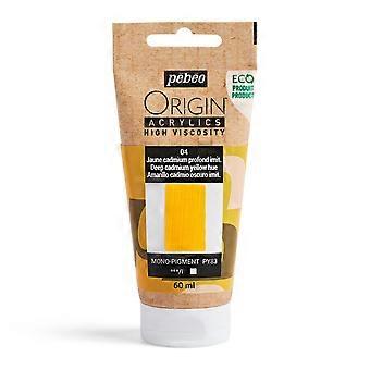 Origine Acrylique 60ML Jaune Cadmium Profond - PEBEO