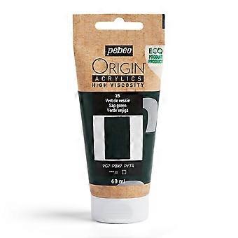 Origine Acrylique 60ML Vert De Vessie - Pébéo 