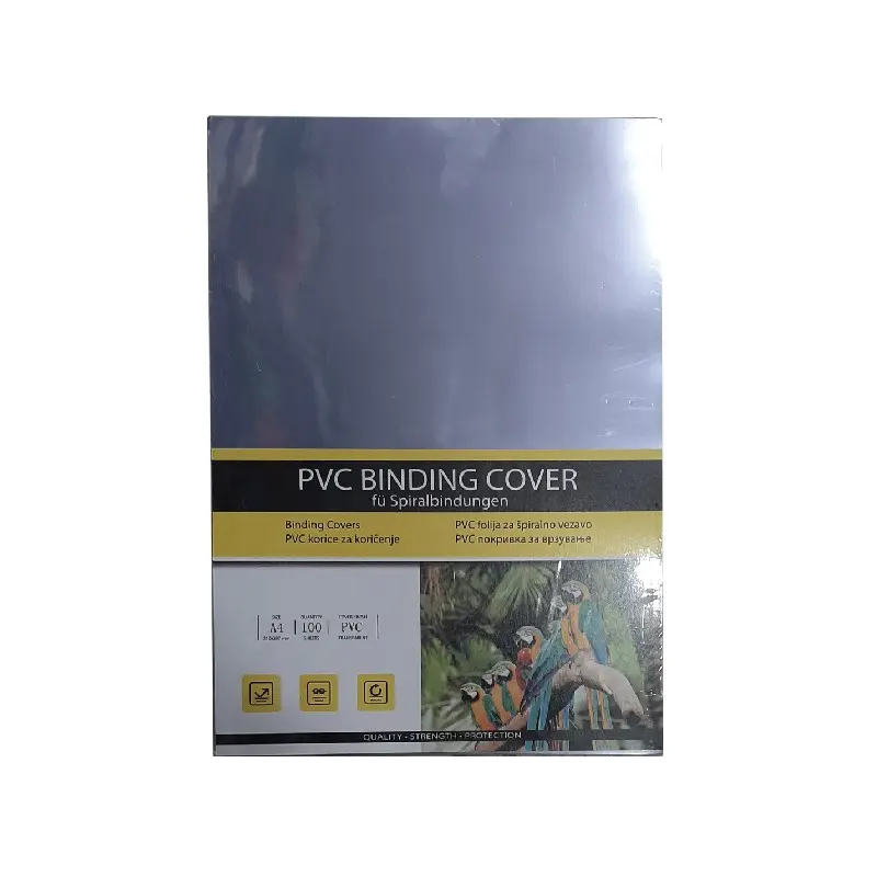 Paquet de 100 Page De Garde Transparente A4 100 mic