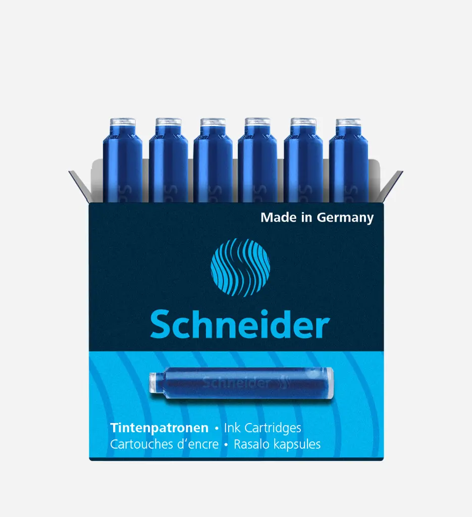 Paquet De 6 Cartouches Schneider - Bleu