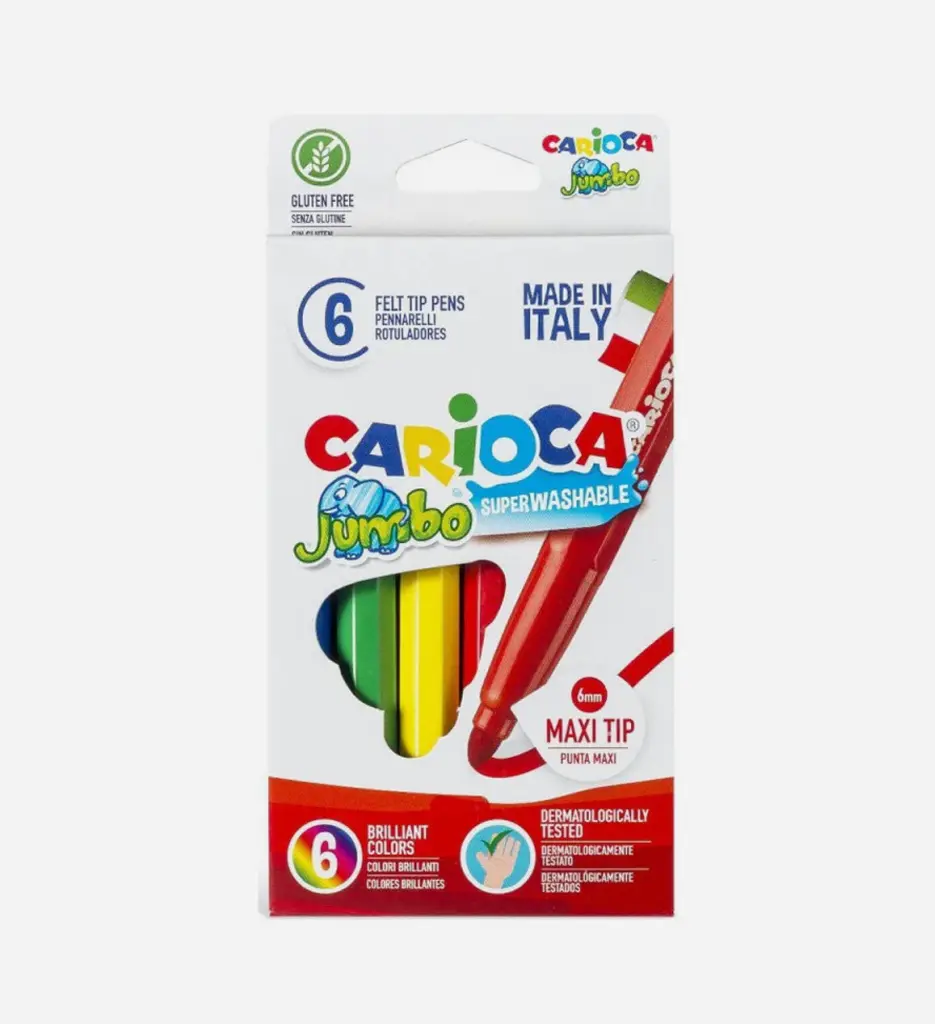 Paquet de 6 feutres Jumbo - CARIOCA