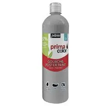 Peinture Gouache Enfant PrimaColor 1L Argent - PEBEO