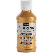 Peinture acrylique Pouring Or métallique 118 ml