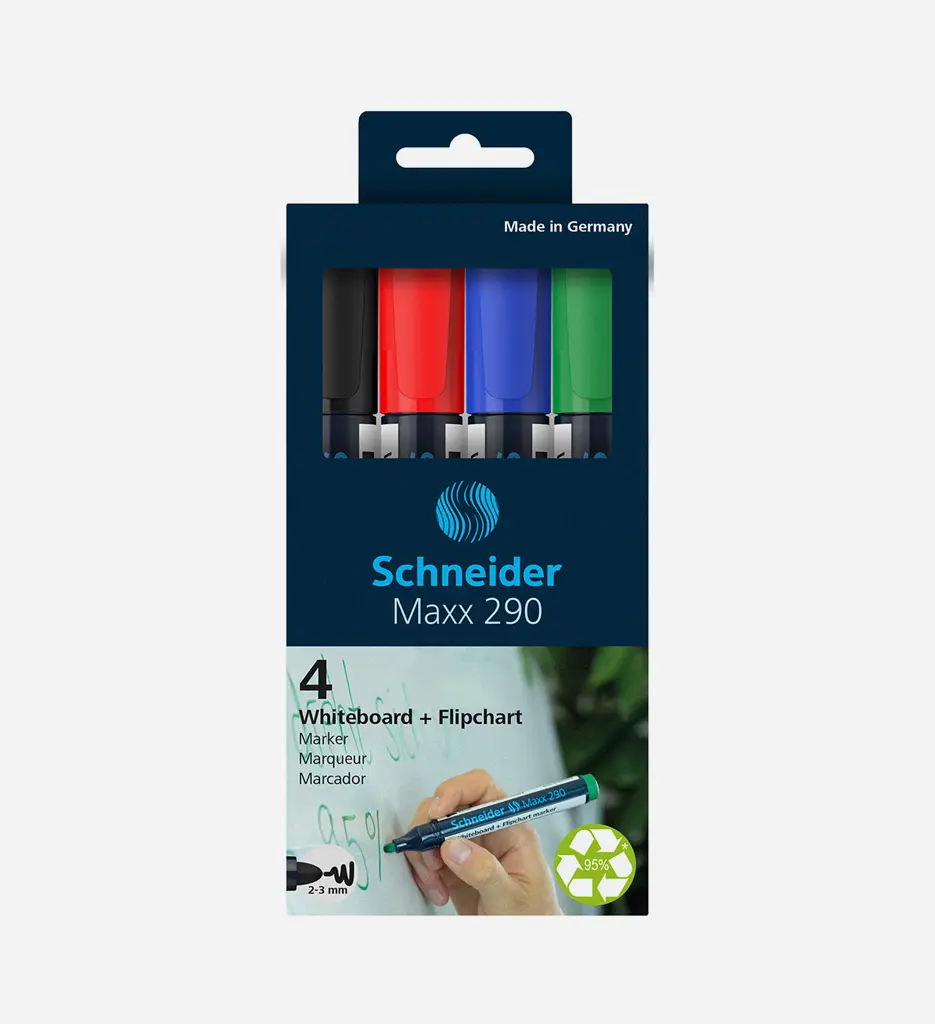 Pochette de 4 Marqueurs Max 290 -SCHNEIDER 