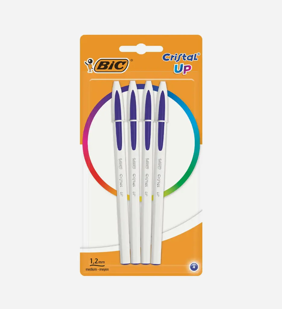 Pochette de 4 Stylos à Bille Cristal Up - Bic