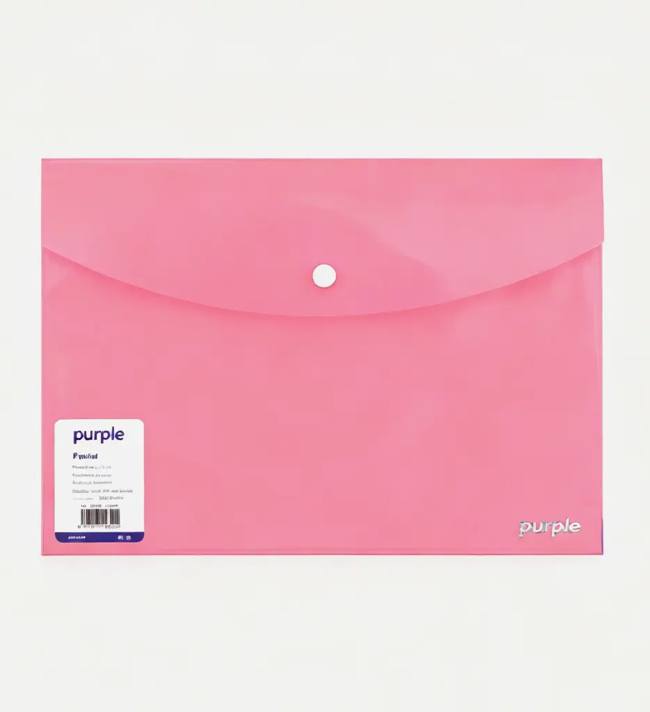 Pochette à Bouton Pastel 24*32 Assortis - Purple