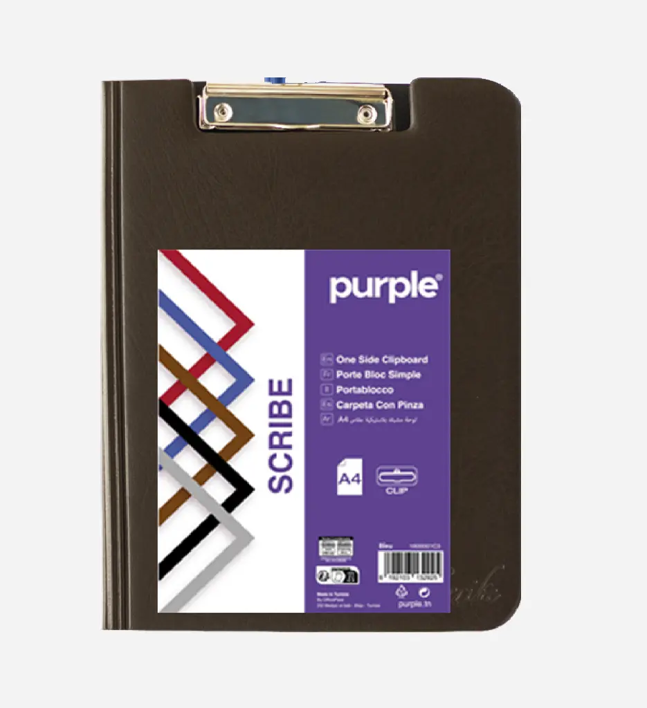 Porte Bloc Double Scribe Purple - Marron