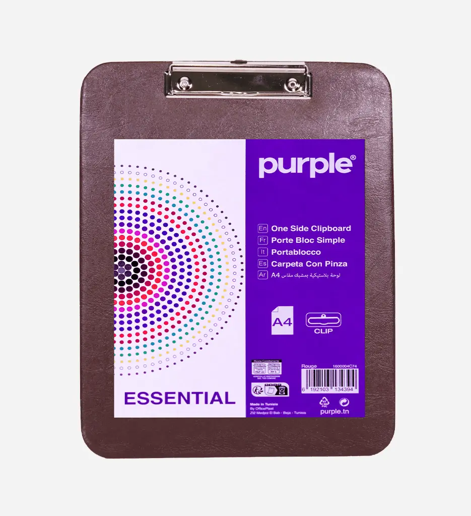 Porte Bloc Simple Essential Marron - Purple