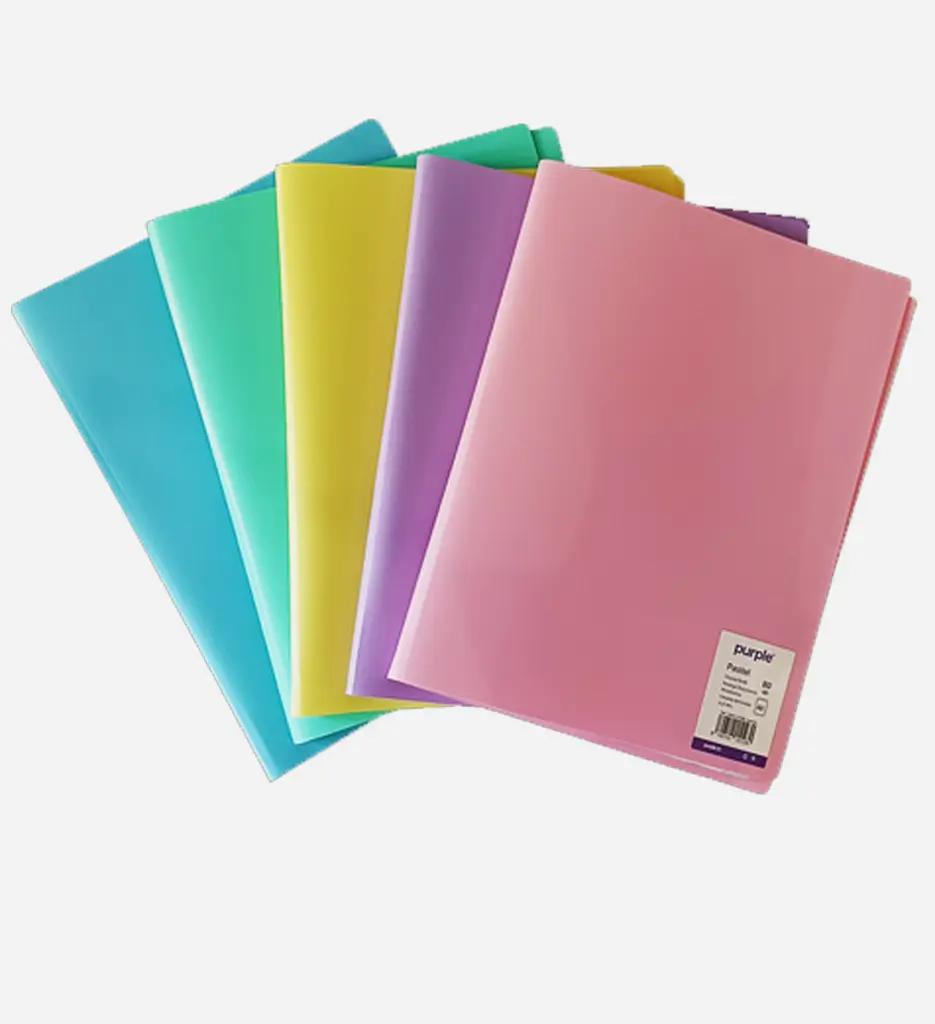 Protège Documents Pastel 60 vues - Purple