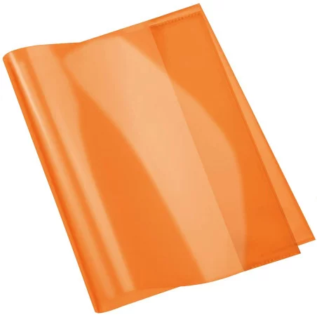 Protège-Cahier En PVC Cristal 17x22Cm Orange - Purple