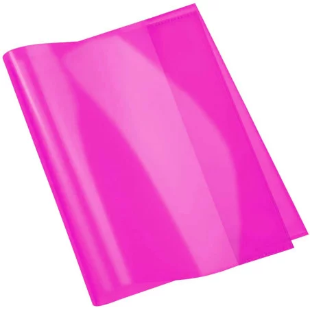 Protège-Cahier En PVC Cristal 17x22Cm Rose - Purple