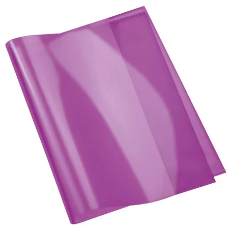 Protège-Cahier En PVC Cristal 17x22Cm Violet - Purple