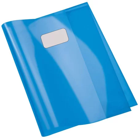 Protège-Cahier En PVC Cristal 24x32 Bleu - Purple