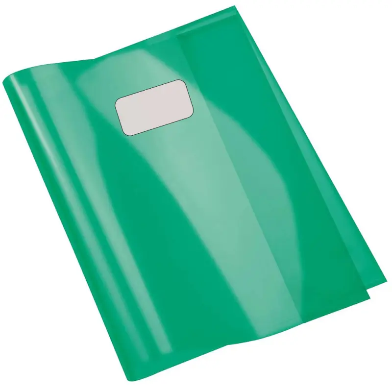 Protège-Cahier En PVC Cristal 24x32 Vert - Purple