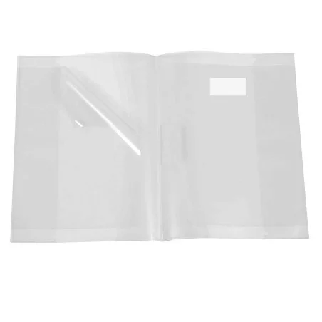 Protège-Cahier En PVC Glossy 17x22Cm Blanc - Purple