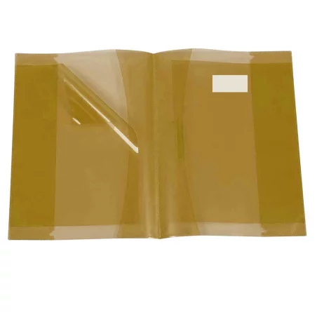 Protège-Cahier En PVC Glossy 17x22Cm Marron - Purple