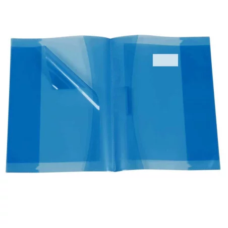 Protège-Cahier En PVC Glossy 17x22Cm Bleu - Purple