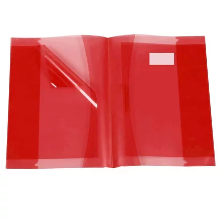Protège-Cahier En PVC Glossy 17x22Cm Rouge - Purple