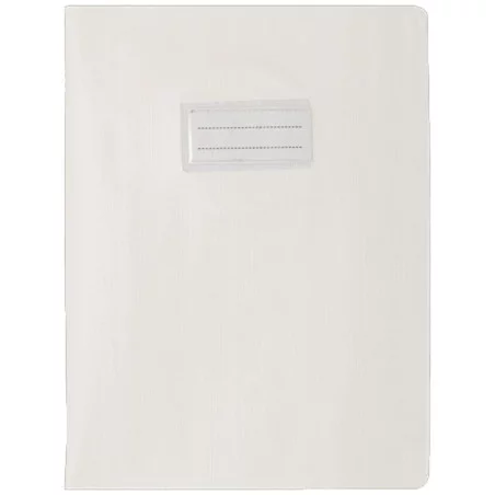 Protège-Cahier En PVC Lino 17x22Cm Blanc - Purple