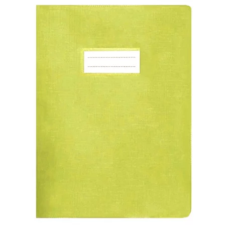 Protège-Cahier En PVC Lino 17x22Cm Jaune - Purple