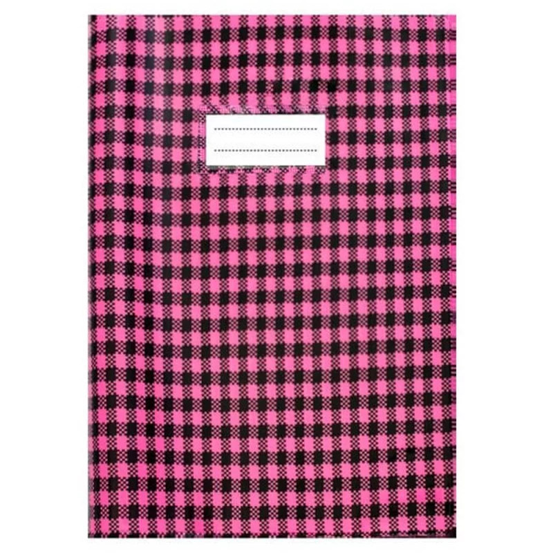 Protège-Cahier En PVC Vichy 17x22Cm Rose - Purple