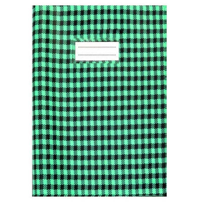 Protège-Cahier En PVC Vichy 17x22Cm Vert - Purple