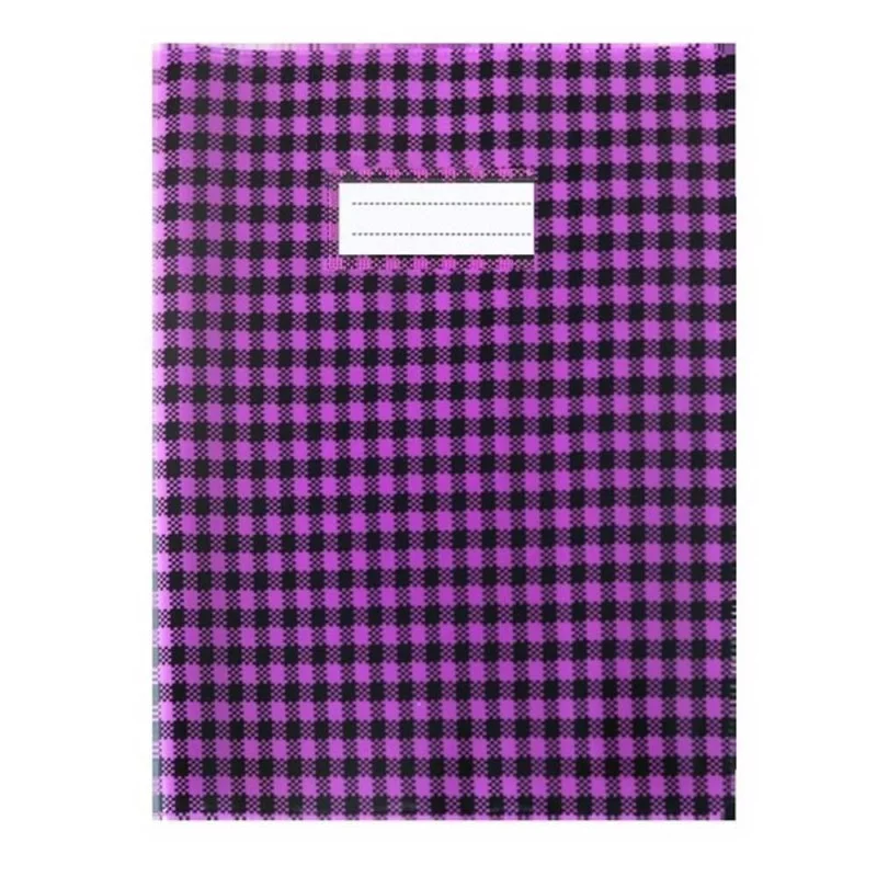 Protège-Cahier En PVC Vichy A4 Violet - Purple