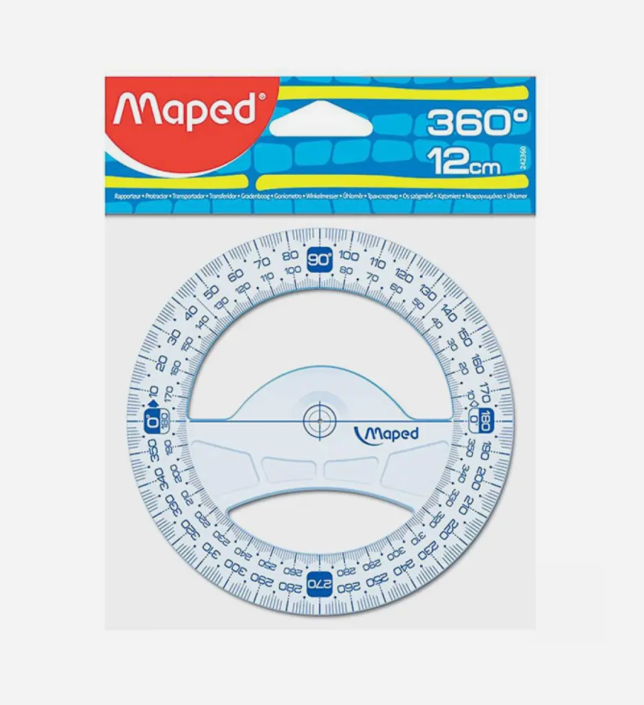 Rapporteur 12Cm 360° Geometric - Maped