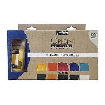 Set Origine Acrylique 10X60ML Essential - PEBEO 