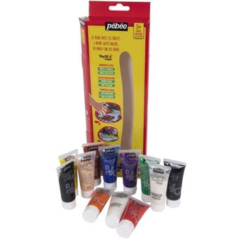 Set de Peinture Découverte TactilColor 12*20ML - PEBEO