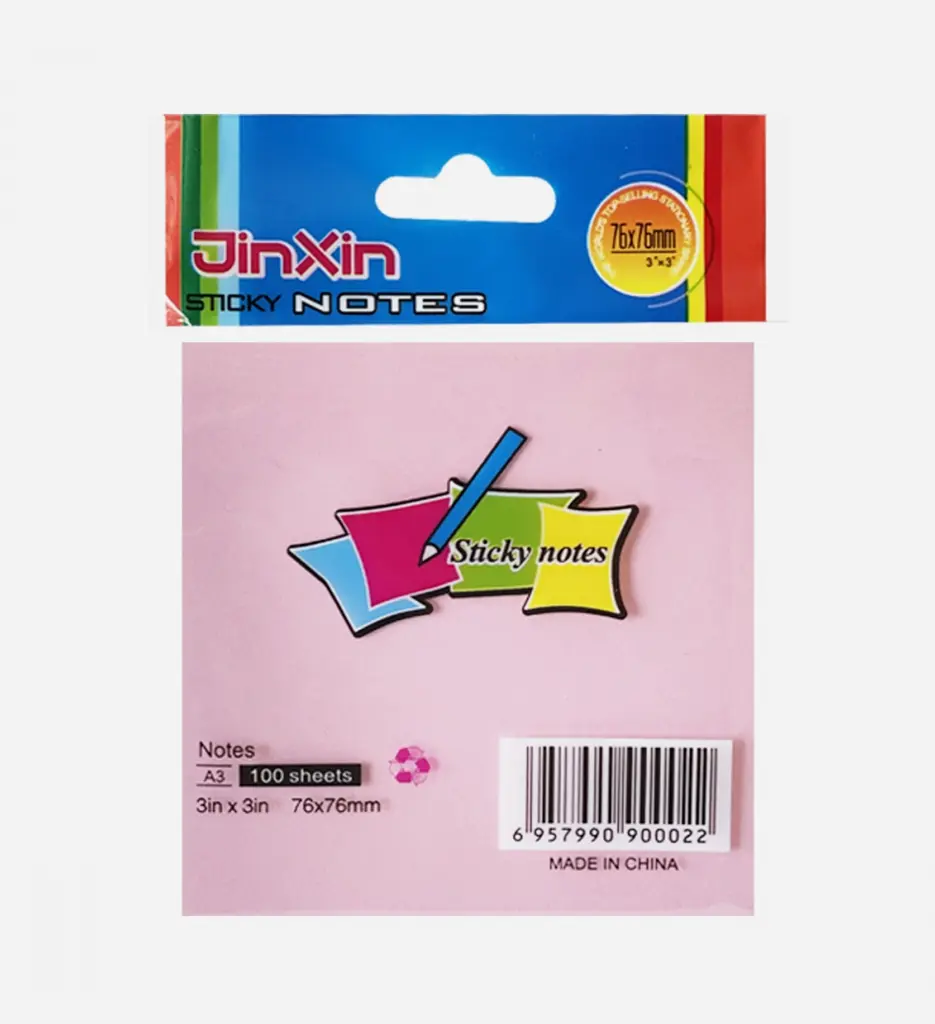 Stick Note 76x76 100 Feuilles - Assortie
