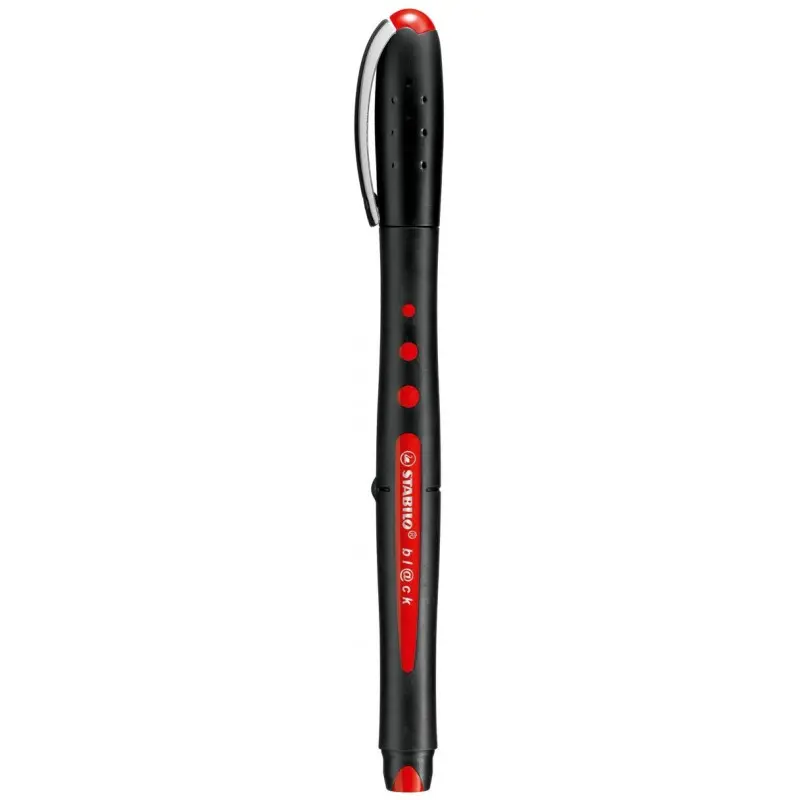 Stylo Roller Black Medium Rouge - STABILO