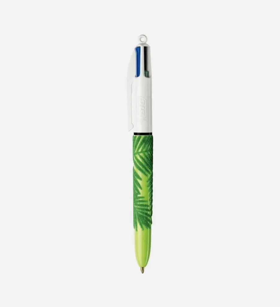 Stylo à Bille Velour pointe moyenne 4 Couleurs - BIC