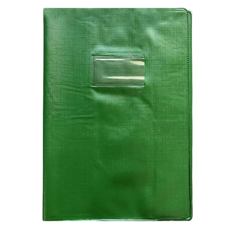 Protège-Cahier En PVC Lino 24x32 Vert - Purple