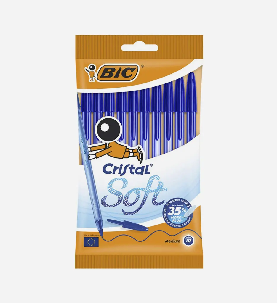 Pochette de 10 Stylos à Bille Soft - Bic