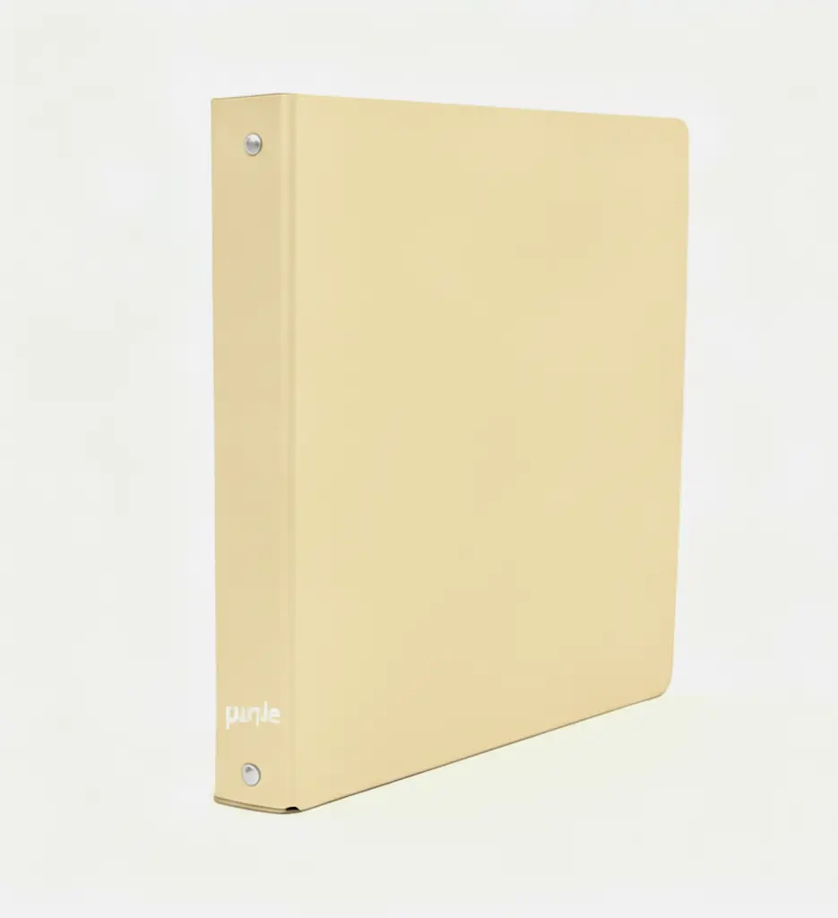 Classeur Rigide 4A D40 Jaune Pastel - Purple