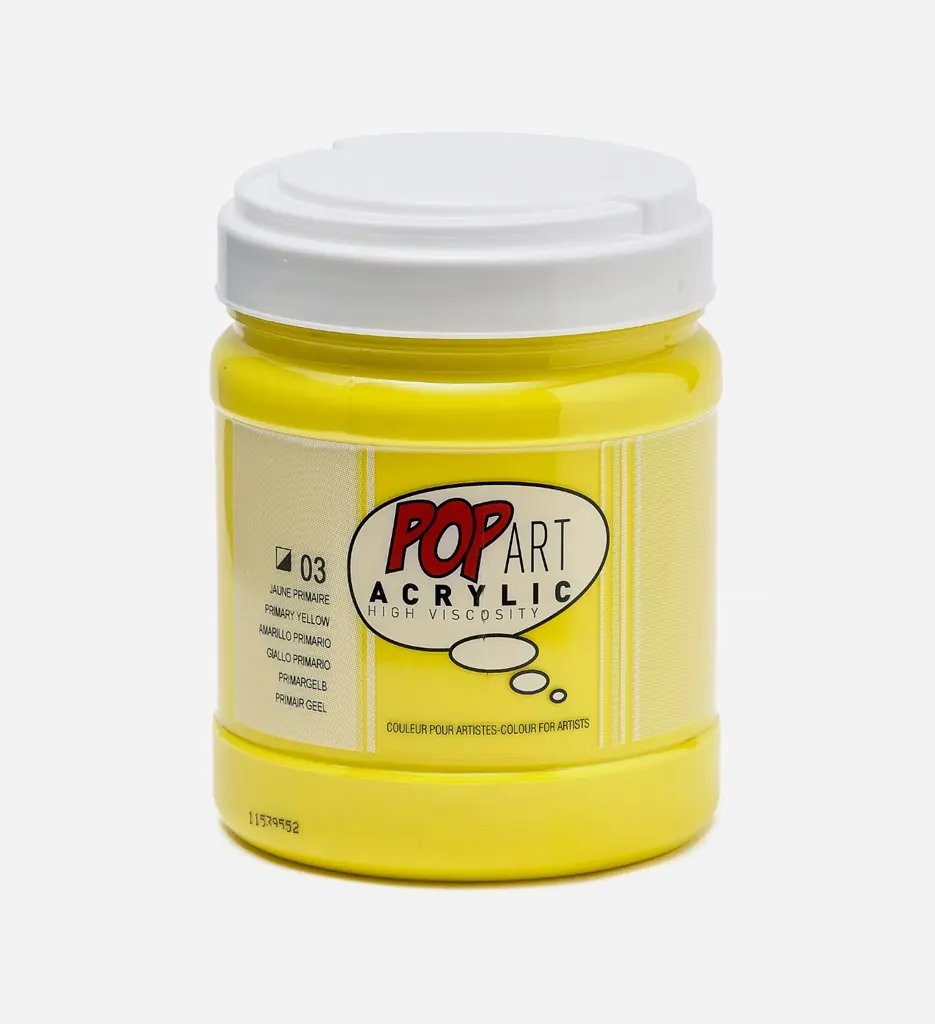 Acrylique Pop Art 700Ml Jaune Primaire - Pébéo
