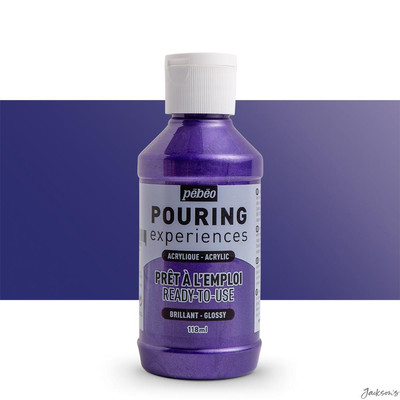 Acrylique Pouring Experiences, Violet Métalique