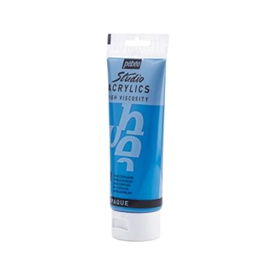 Acrylique Studio High Viscosity 100Ml Bleu Cerulium - Pébéo
