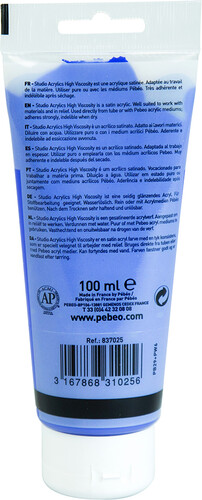 Acrylique Studio High Viscosity 100Ml Bleu Outremer - Pébéo 
