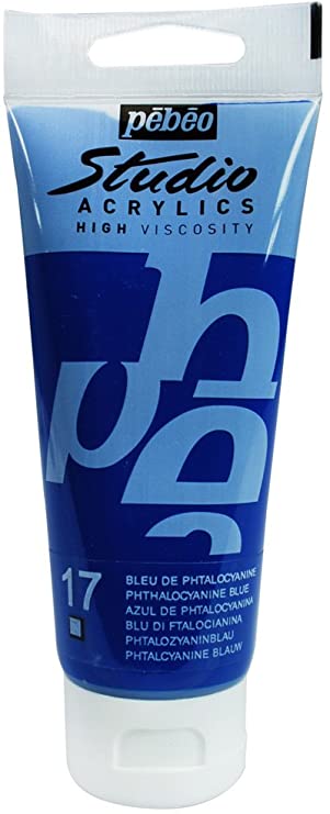 Acrylique Studio High Viscosity 100Ml Bleu Phtalocyanine - Pébéo 